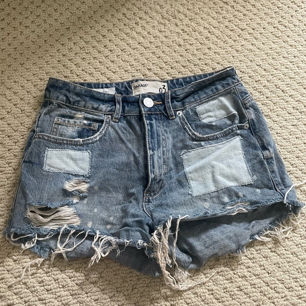 Garage denim shorts festival style